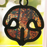Wood & Stained Glass Dog Nose Sun Catcher - Perfect for Puppy Lovers!