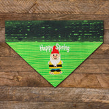 Springtime Gnomes / Over the Collar Dog Bandana
