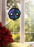 Wood & Stained Glass Dog Nose Sun Catcher - Perfect for Puppy Lovers!
