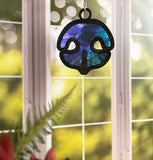 Wood & Stained Glass Dog Nose Sun Catcher - Perfect for Puppy Lovers!