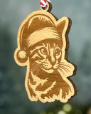 Purr-fectly Personalized Cat Breed Christmas Ornaments - Engraved Maple Plywood