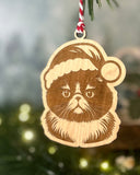 Purr-fectly Personalized Cat Breed Christmas Ornaments - Engraved Maple Plywood