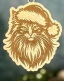 Purr-fectly Personalized Cat Breed Christmas Ornaments - Engraved Maple Plywood