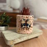 3D Skinny Cow Hand Painted Wood Earrings