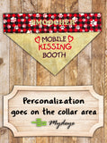 Mobile Kissing Booth Dog Bandana – Stylish & Playful Pet Accessory!