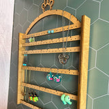 Hanging Jewelry & Earring Holder with Cat Paw Print