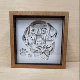 Dachshund Delight Lightbox: Warm up Your Space with Adorable Puppy Glow