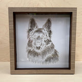 German Shepherd Glow: Illuminating Moments Lightbox