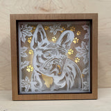 Frenchie Glow: Charming French Bulldog Lightbox