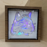 Whisker Glow Lightbox: Illuminate Your Space with Luminous Feline Elegance