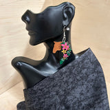Horse Head Majesty: Exquisite Flower Crown Earrings – Unique Equine-inspired Jewelry for Elegance and Style