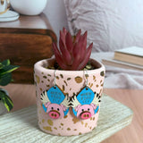 3D When Pigs Fly Hand Painted Wood Earrings