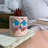 3D When Pigs Fly Hand Painted Wood Earrings