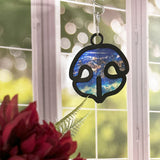 Wood & Stained Glass Dog Nose Sun Catcher - Perfect for Puppy Lovers!