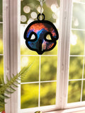 Wood & Stained Glass Dog Nose Sun Catcher - Perfect for Puppy Lovers!