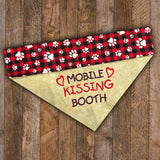 Mobile Kissing Booth Dog Bandana – Stylish & Playful Pet Accessory!