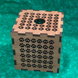Tealight Lantern - 5" Cube Paw Prints