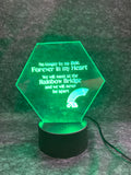 LED Rainbow Bridge Pet Memorial