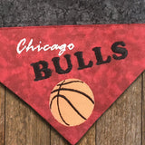 Chicago Bulls / Over the Collar Dog Bandana - Mydeye
