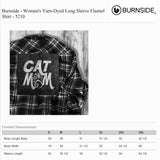 Cat Mom Embroidered Flannel Shirt - Mydeye