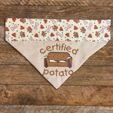 Certified Couch Potato / Over the Collar Dog Bandana - Mydeye