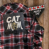 Cat Mom Flannel / Mom's Cat Bandana Gift Pack
