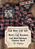 Cat Mom Flannel / Mom's Cat Bandana Gift Pack
