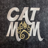 Cat Mom Embroidered Flannel Shirt - Mydeye