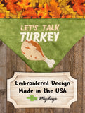 Lets Talk Turkey / Over the Collar Dog Bandana