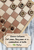 Paw Print Checkers