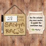 Sign - Days Until Santa Paws by Mydeye