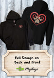 Shirt - Glitter Spiral Heart