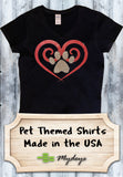Shirt - Glitter Spiral Heart