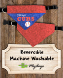 Chicago Cubs / Over the Collar Dog Bandana