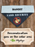 Yard Security / Over the Collar Dog Bandana