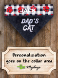 Dad's Cat / Over the Collar Dog Bandana