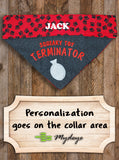 Squeaky Toy Terminator / Over the Collar Dog Bandana