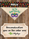 Mardi Gras Let the Good Times Roll / Over the Collar Dog Bandana