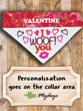 I Woof You / Over the Collar Bandana