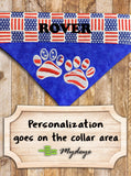 Flag Paws / Over the Collar Dog Bandana