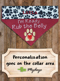 Rub the Belly / Over the Collar Dog Bandana