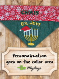 Oy Joy / Holiday Hanukkah Christmas Dog Bandana