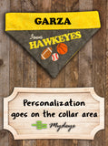 Iowa Hawkeyes / Over the Collar Dog Bandana