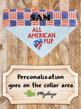 American Pup / Over the Collar Dog Bandana