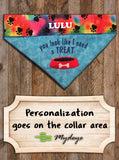 I need a Treat / Over the Collar Dog Bandana