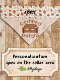Certified Couch Potato / Over the Collar Dog Bandana