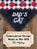 Dad's Cat / Over the Collar Dog Bandana