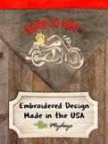 Born to Ride / Over the Collar Dog Bandana