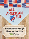 American Pup / Over the Collar Dog Bandana