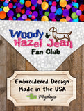 Woody & Hazel Jean Fan Club / Over the Collar Dog Bandana